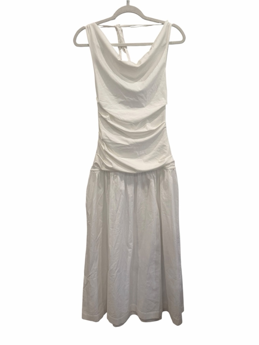 Significant Other Ariya Ruched Maxi Halter Dress Ivory size 2 NWT - Picture 12 of 13